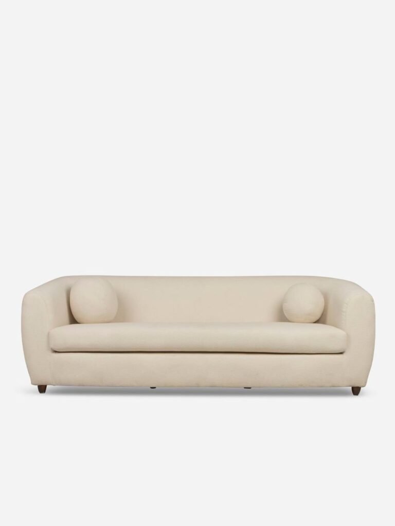 Ellis 4 Seater Couch LuxGuard Boucle Snowdown Nougat