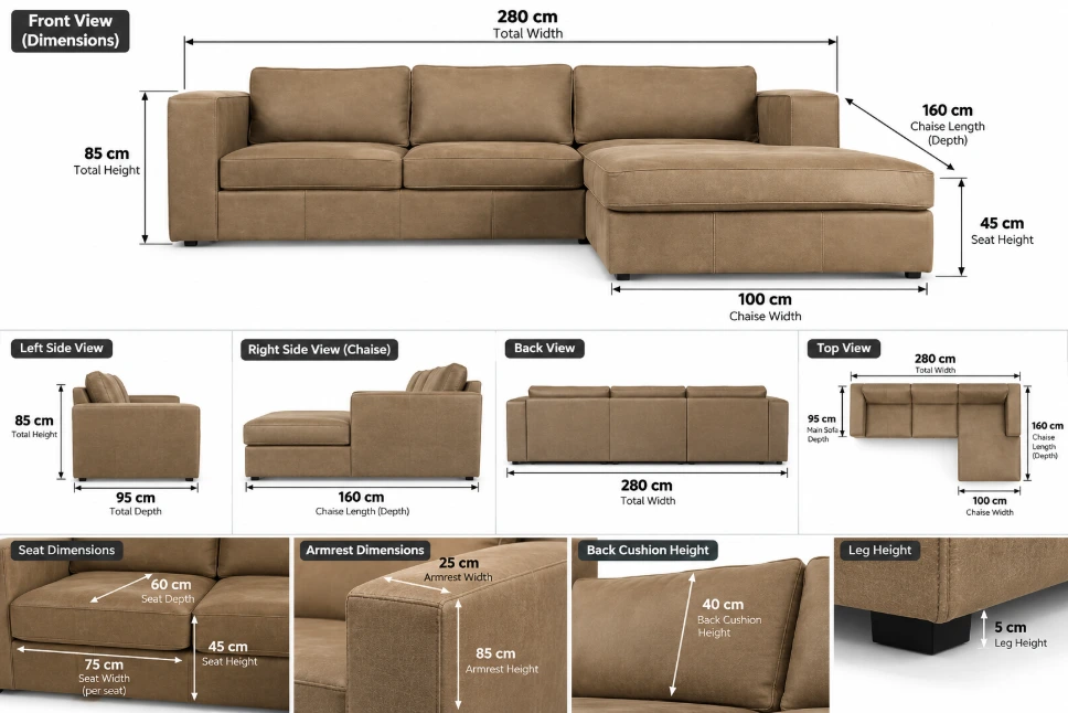 Taupe Sectional Sofa Dimensions Guide-compressed