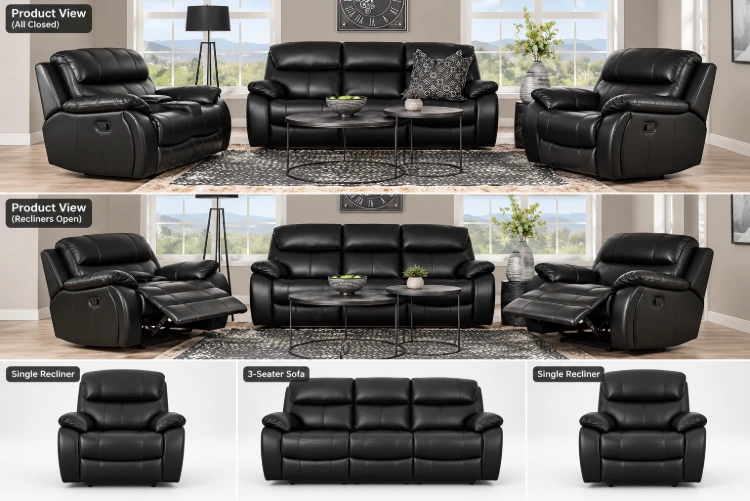 Black Leather Recliner Set Catalog-compressed