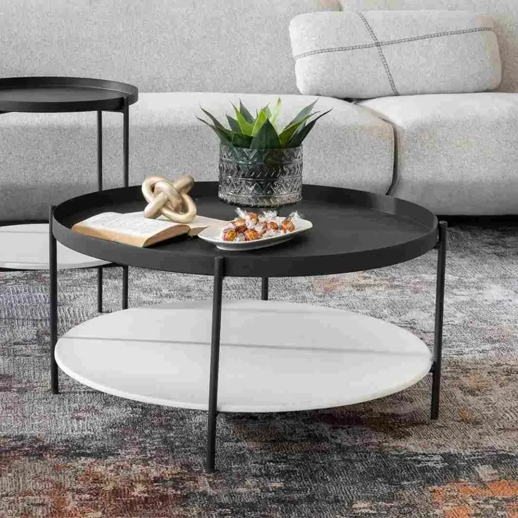 Mobelli-Tray-Coffee-Table Black-White1