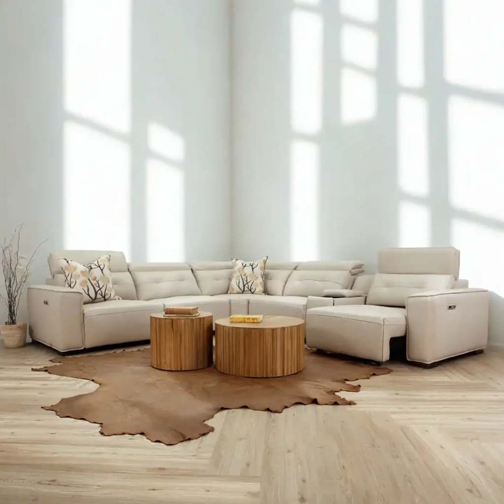 Marbella Leather Corner Couch
