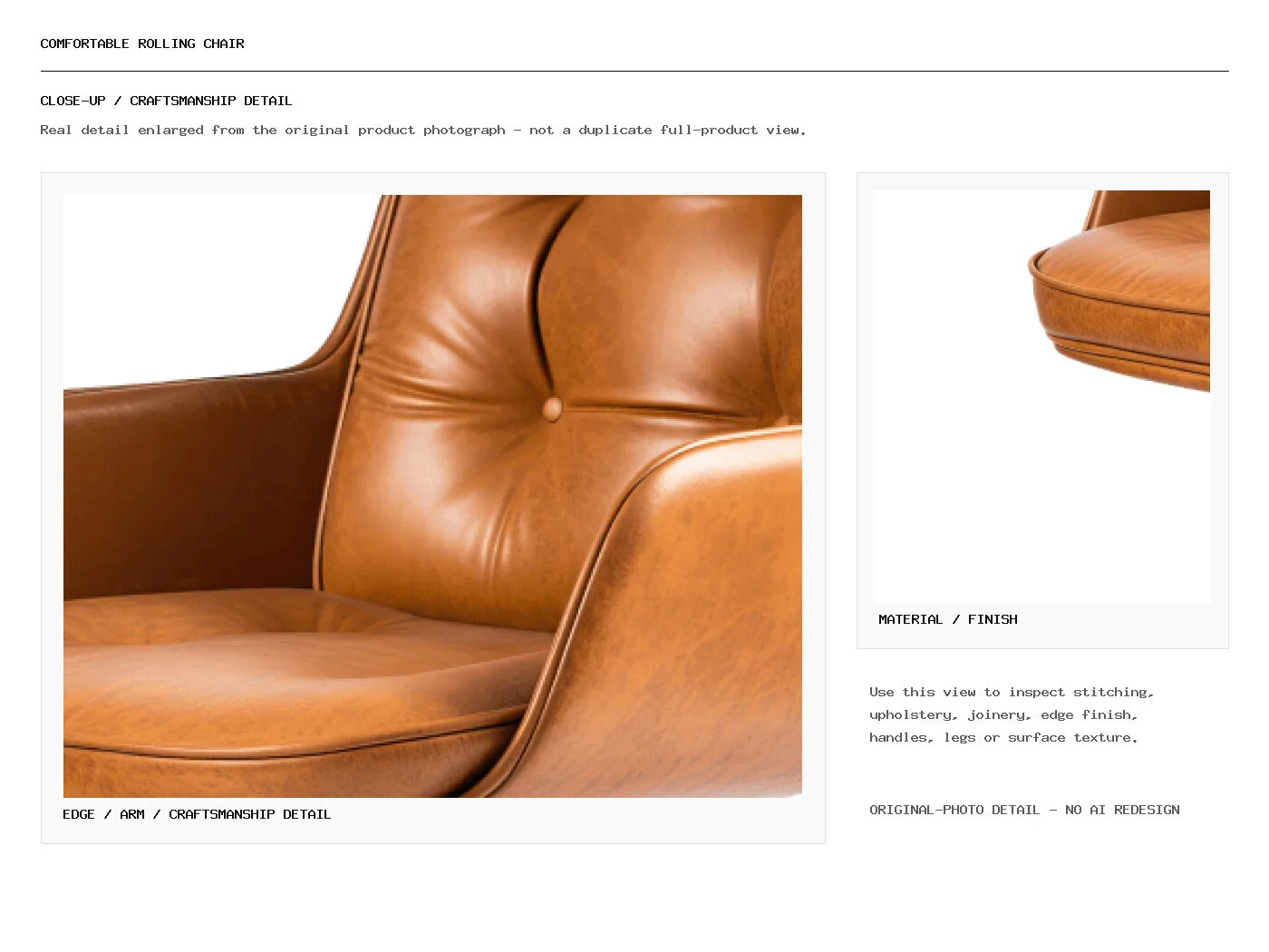 Comfortable Rolling Chair Closeup