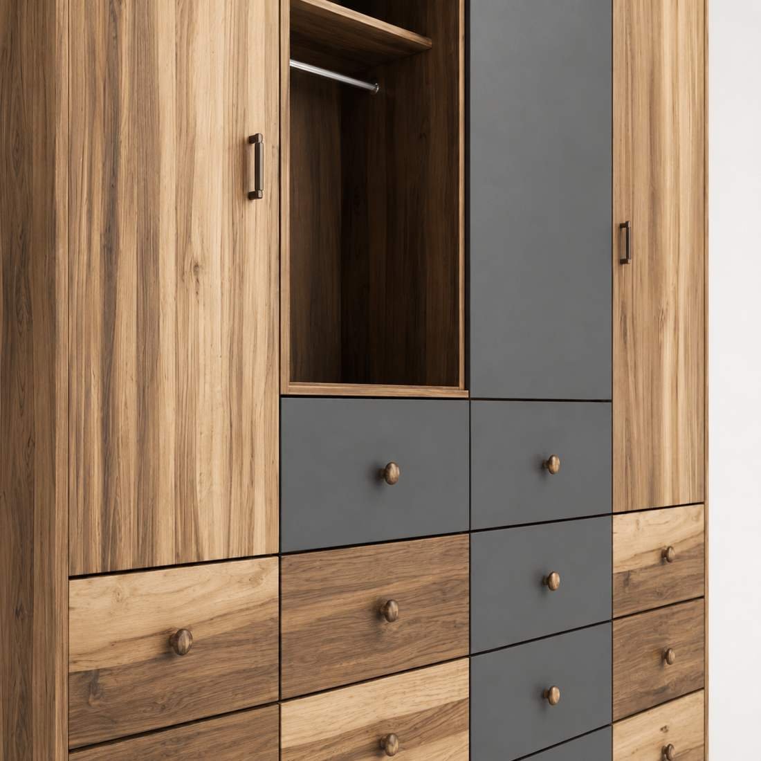Stylish Wardrobe Closeup