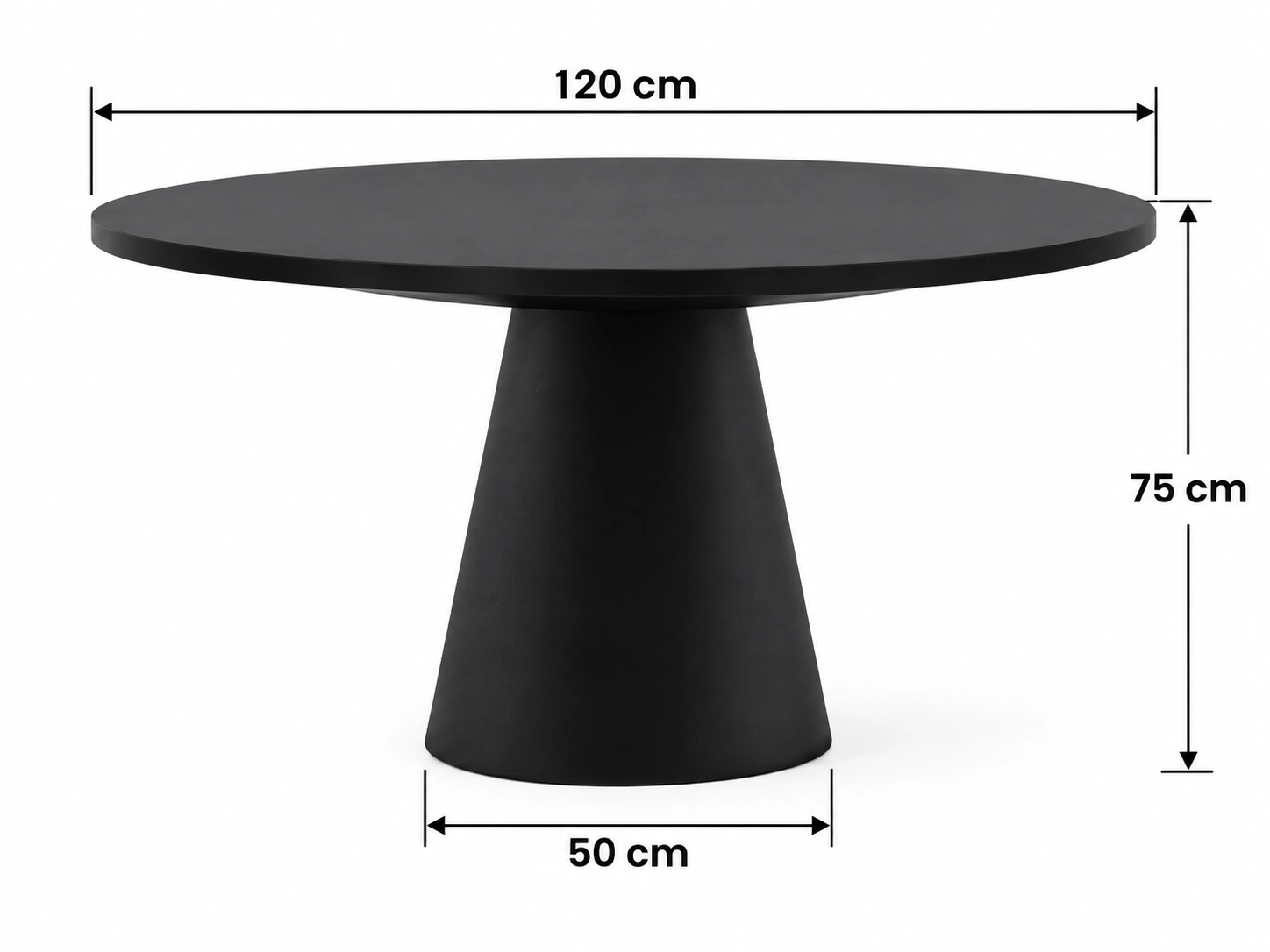 Noir Haven 6-Seater Round Dining Set - Image 3