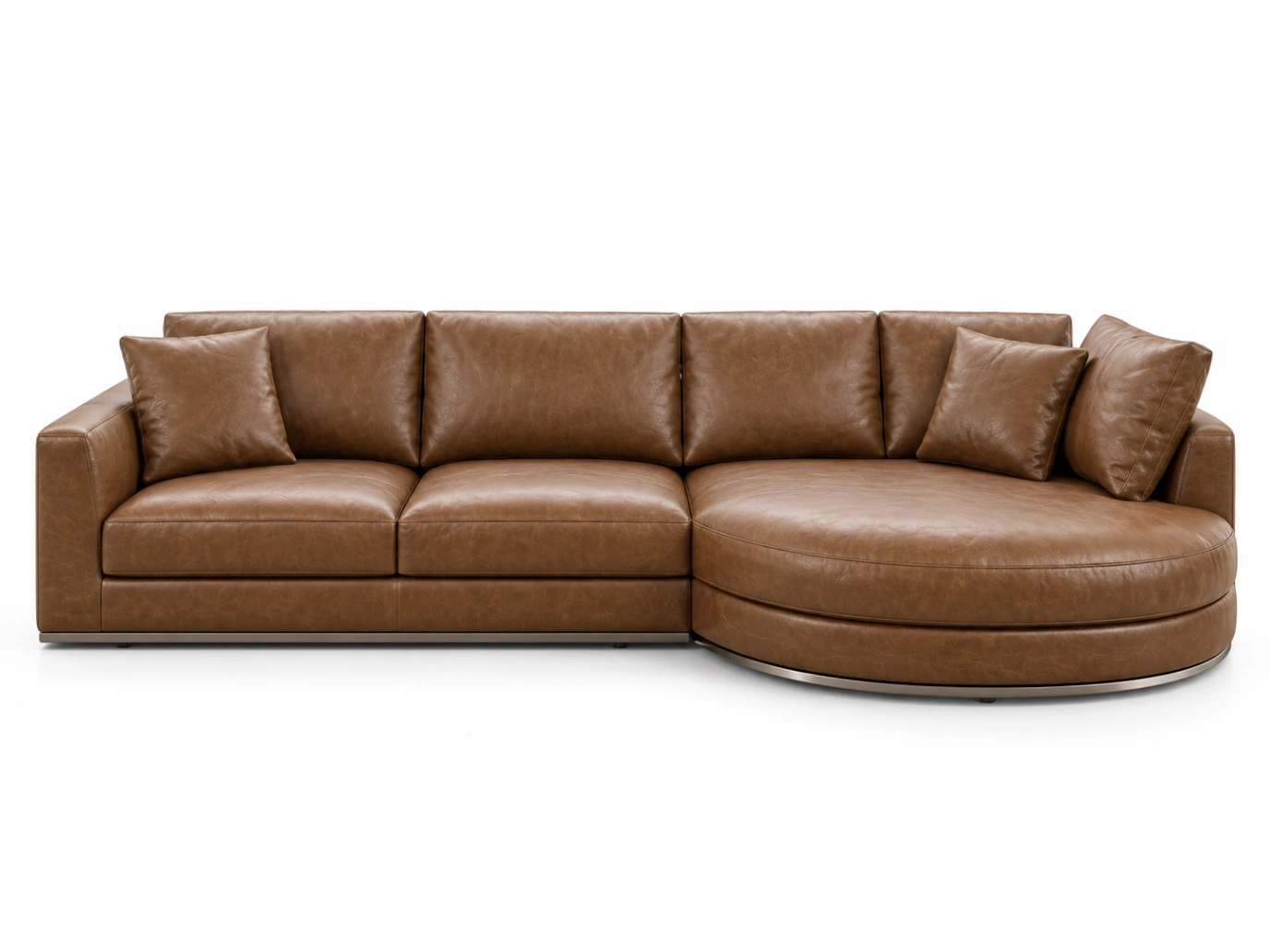 Milano Curved Chaise Sectional Sofa - Image 2