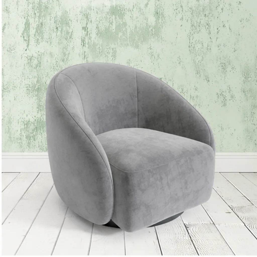 Curved Lounge Chair - Grey AI