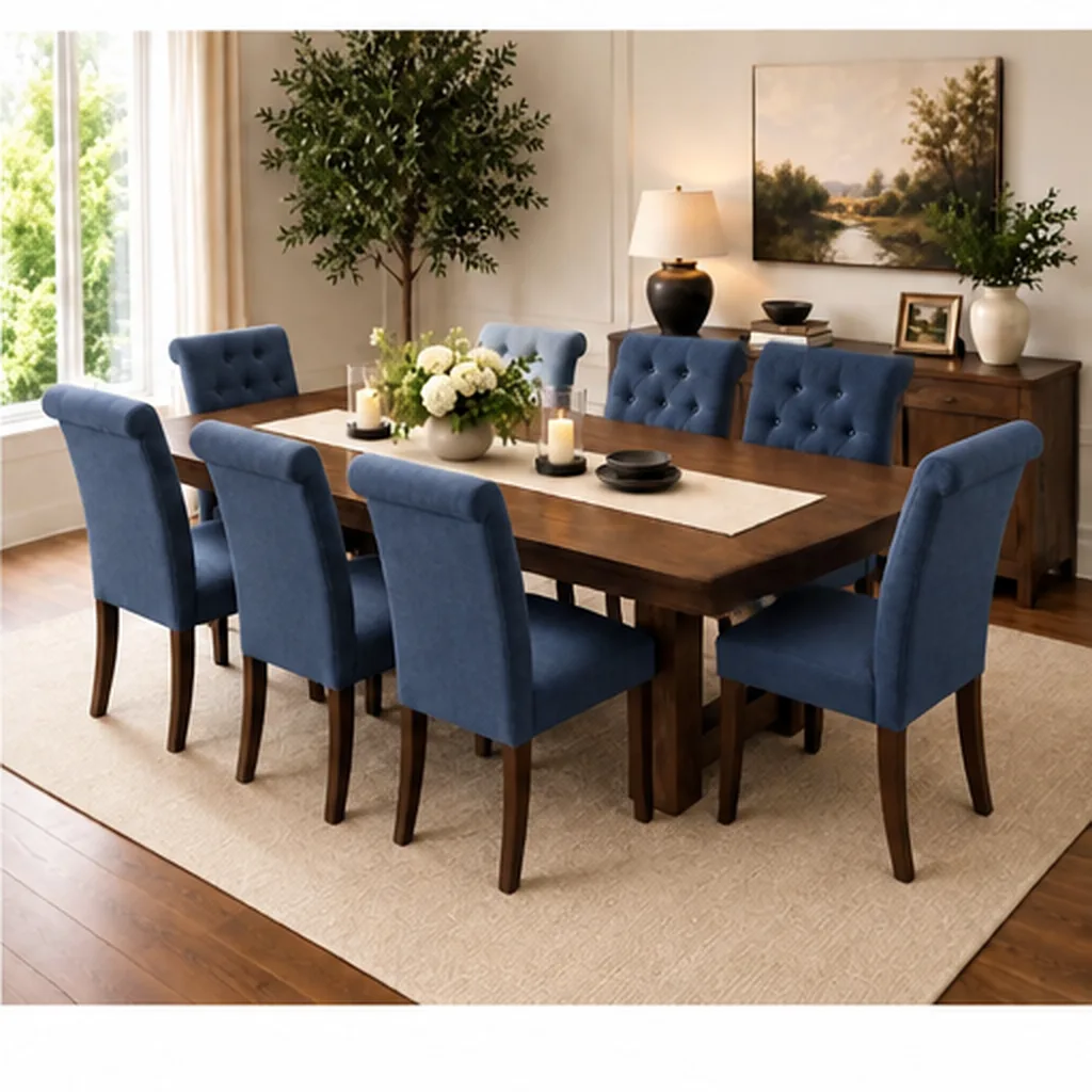 Dominic 8 seater Dining Suite - Blue AI