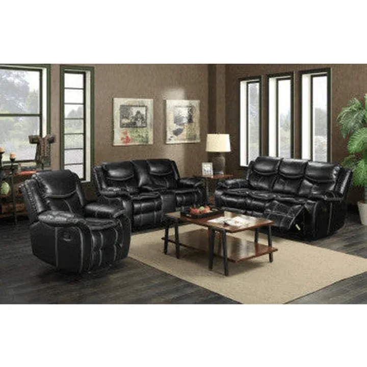 Luxury Recline Leather Sofa Trio