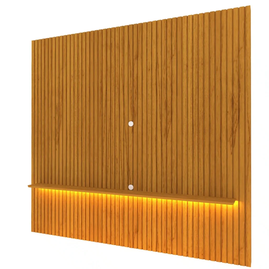 Nobre Premium Modern Full-Wall Slatted Plasma Stand