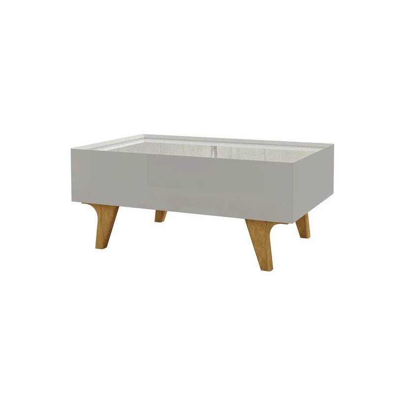 Centro Sena Off-White Wood Coffee Table with Drawer