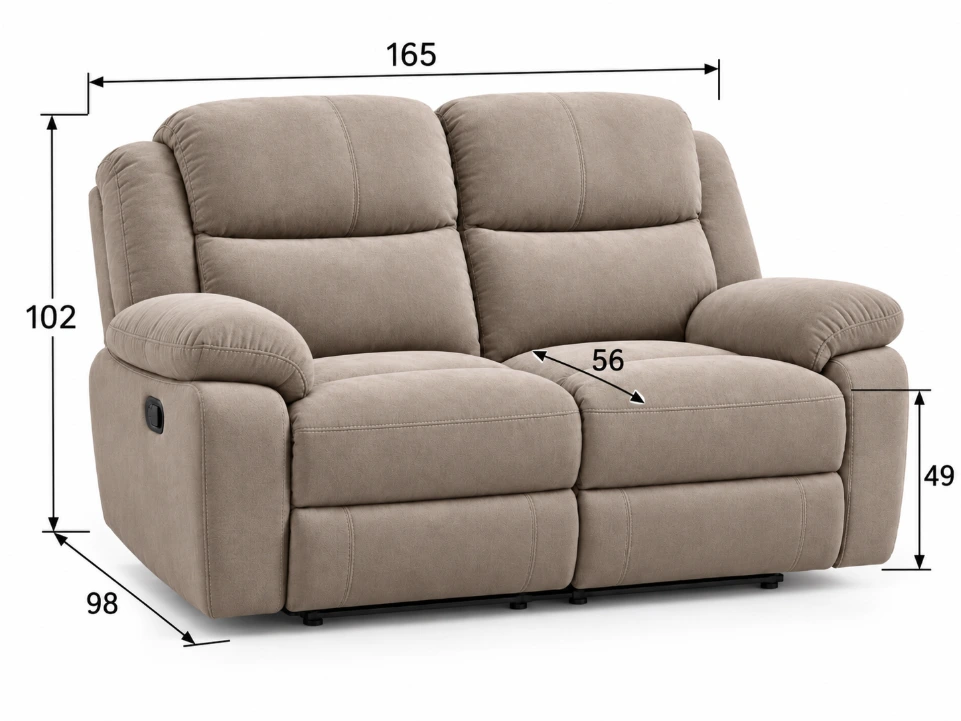 Milano Premium 3+2+1 Microfiber Fabric Recliner Lounge Suite