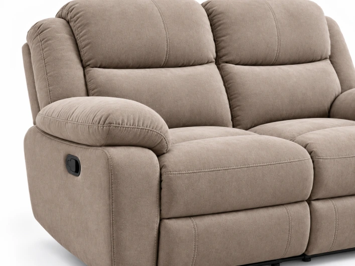 Milano Premium 3+2+1 Microfiber Fabric Recliner Lounge Suite