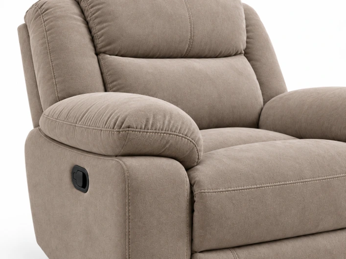Milano Premium 3+2+1 Microfiber Fabric Recliner Lounge Suite