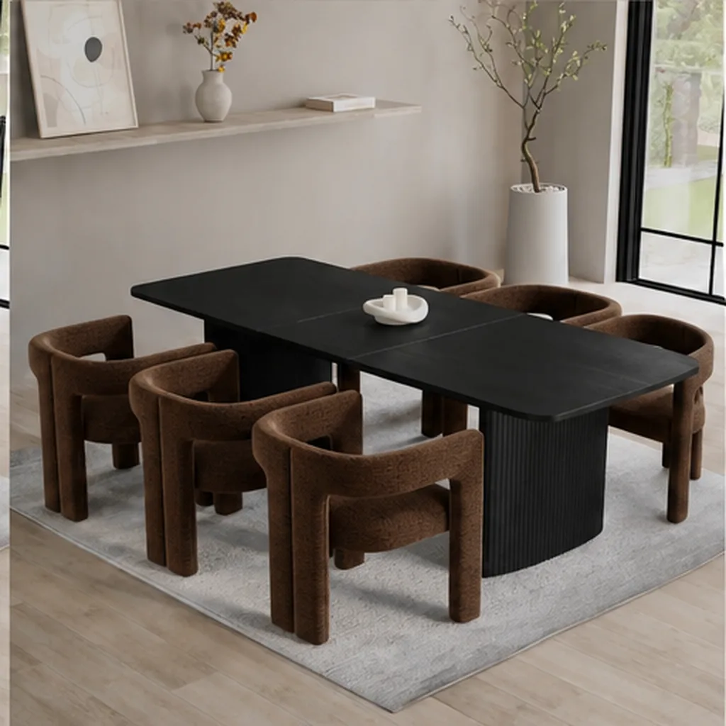 Bunja 6 Seater - Dark Brown AI