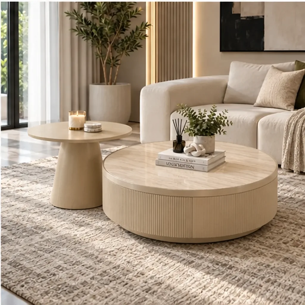 Deena Modern Coffee Table - Beige AI