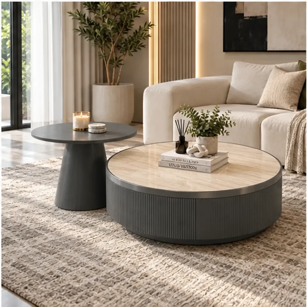 Deena Modern Coffee Table - Charcoal AI