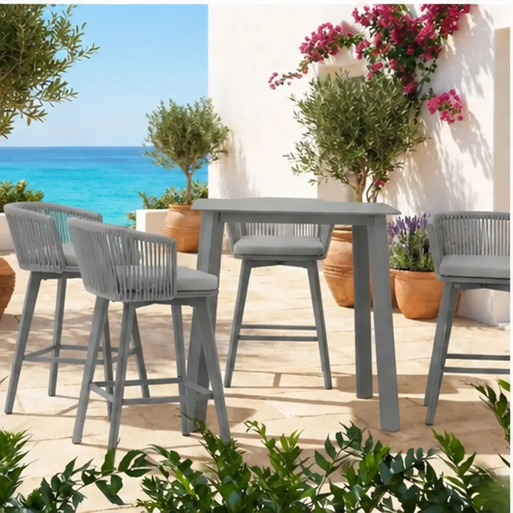 Diva 4 Seater Bar Table – Anthracite - Grey AI