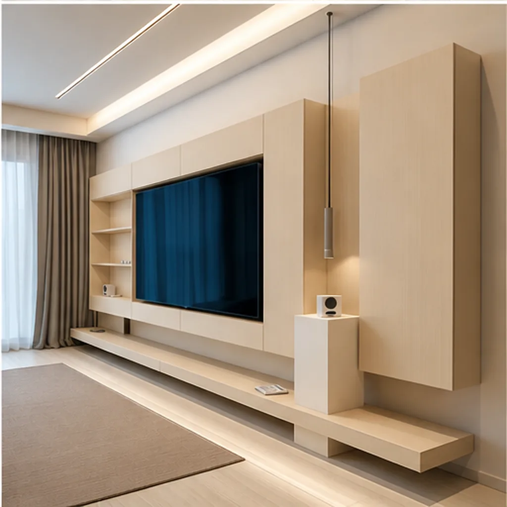 Drusus Unit 85-Inch TV Console - Beige AI