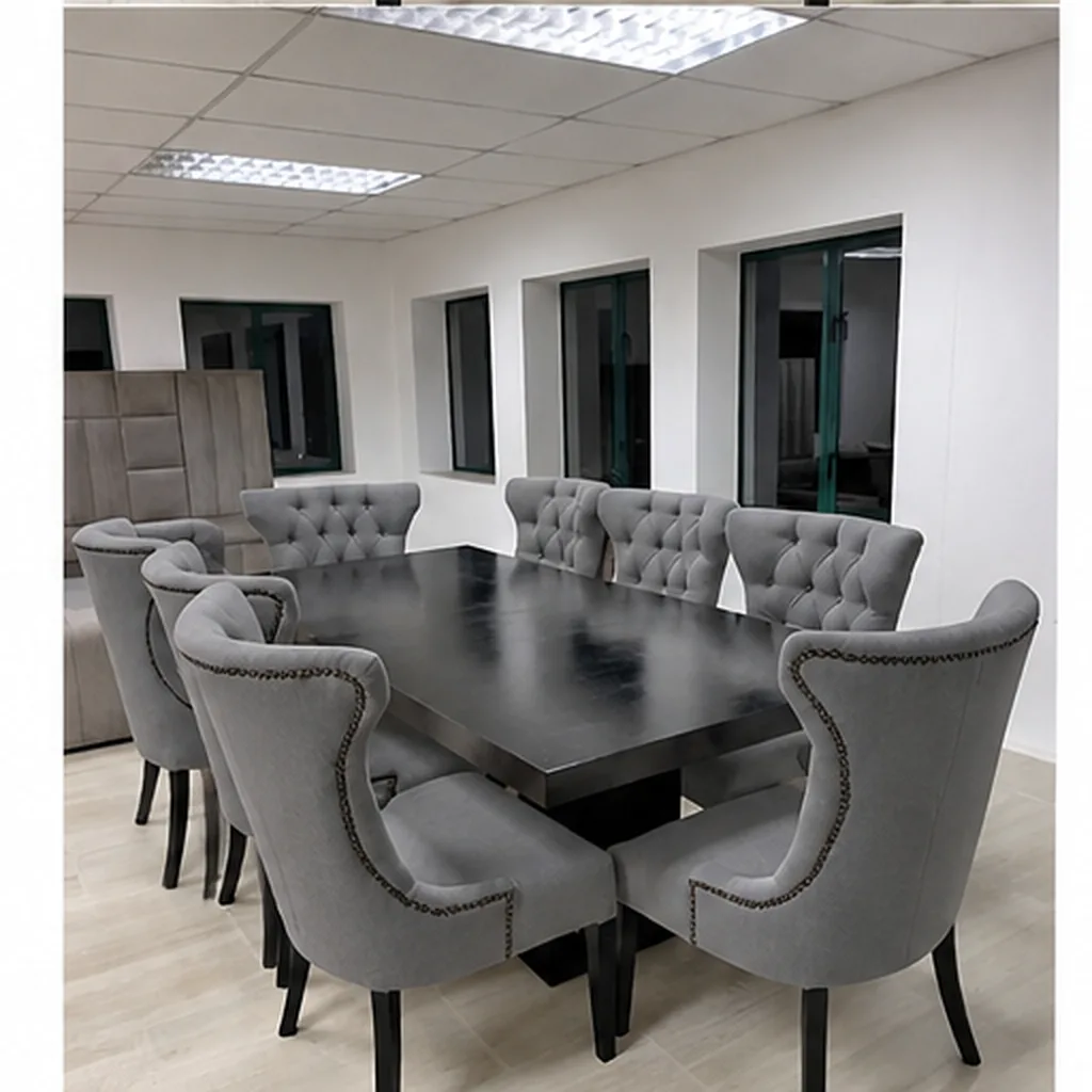 Kesto Premium Dining Set – 8 Seater - Grey AI