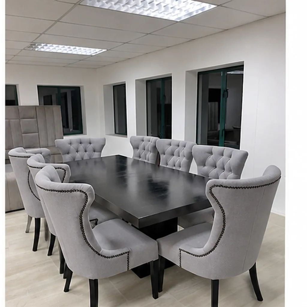 Kesto Premium Dining Set – 8 Seater - Light Grey AI
