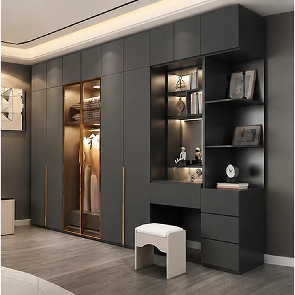 Modern Wardrobe - Charcoal AI