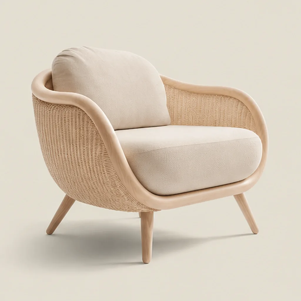 Stylish Outdoor Sofa - Beige AI