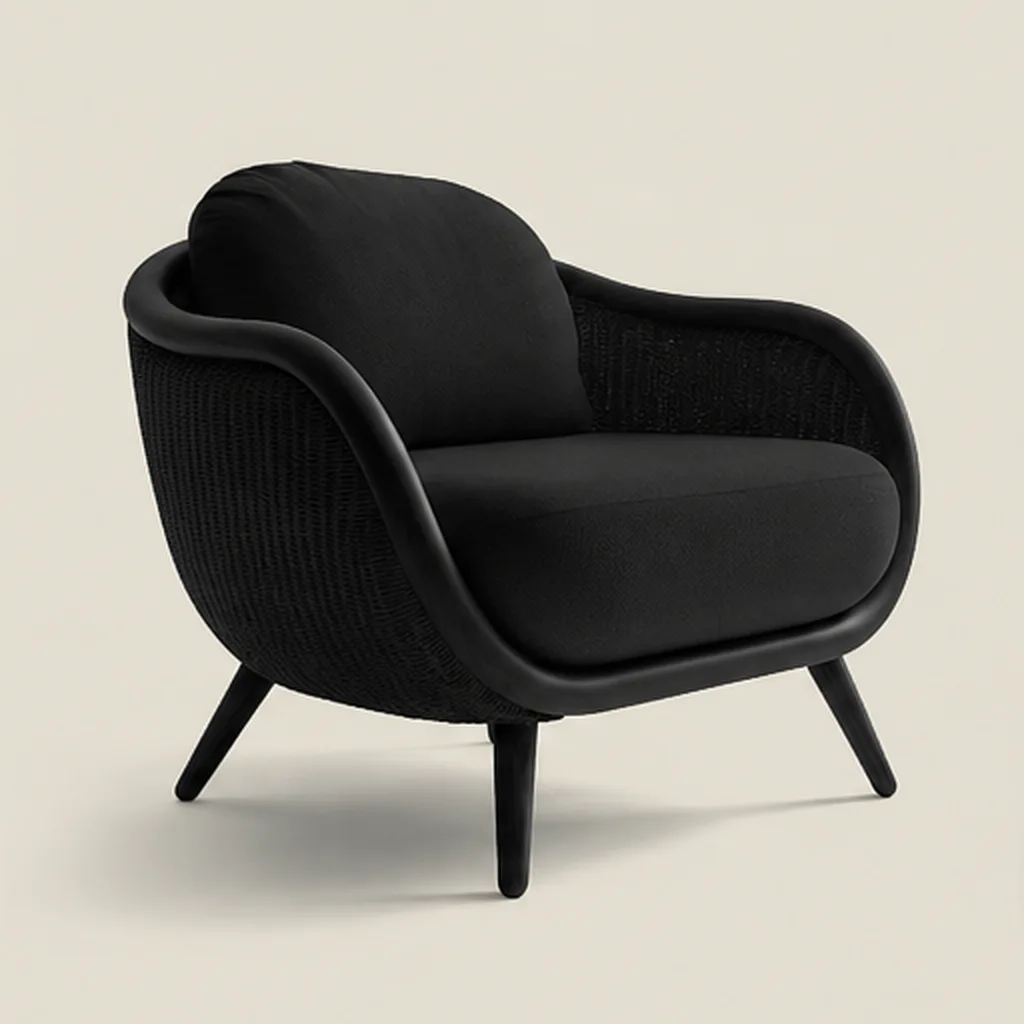 Stylish Outdoor Sofa - Black AI