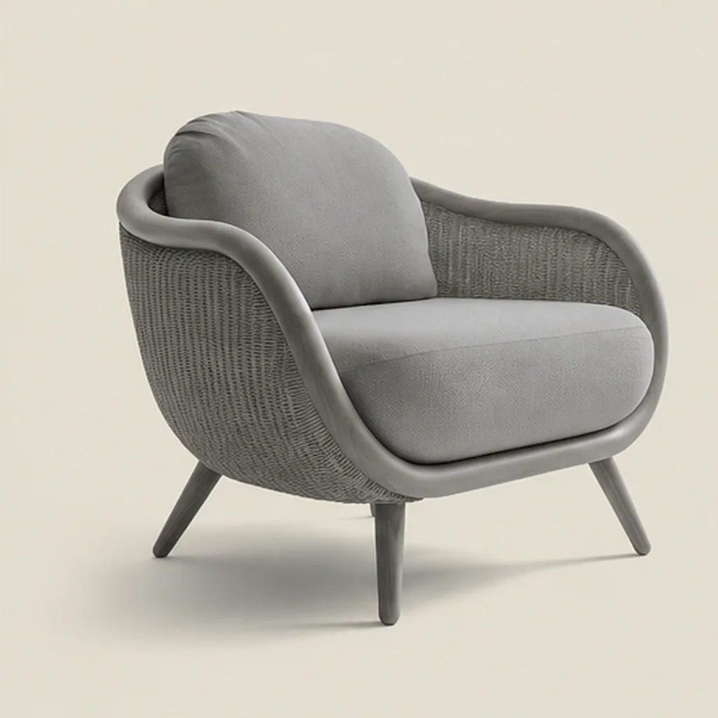Stylish Outdoor Sofa - Grey AI