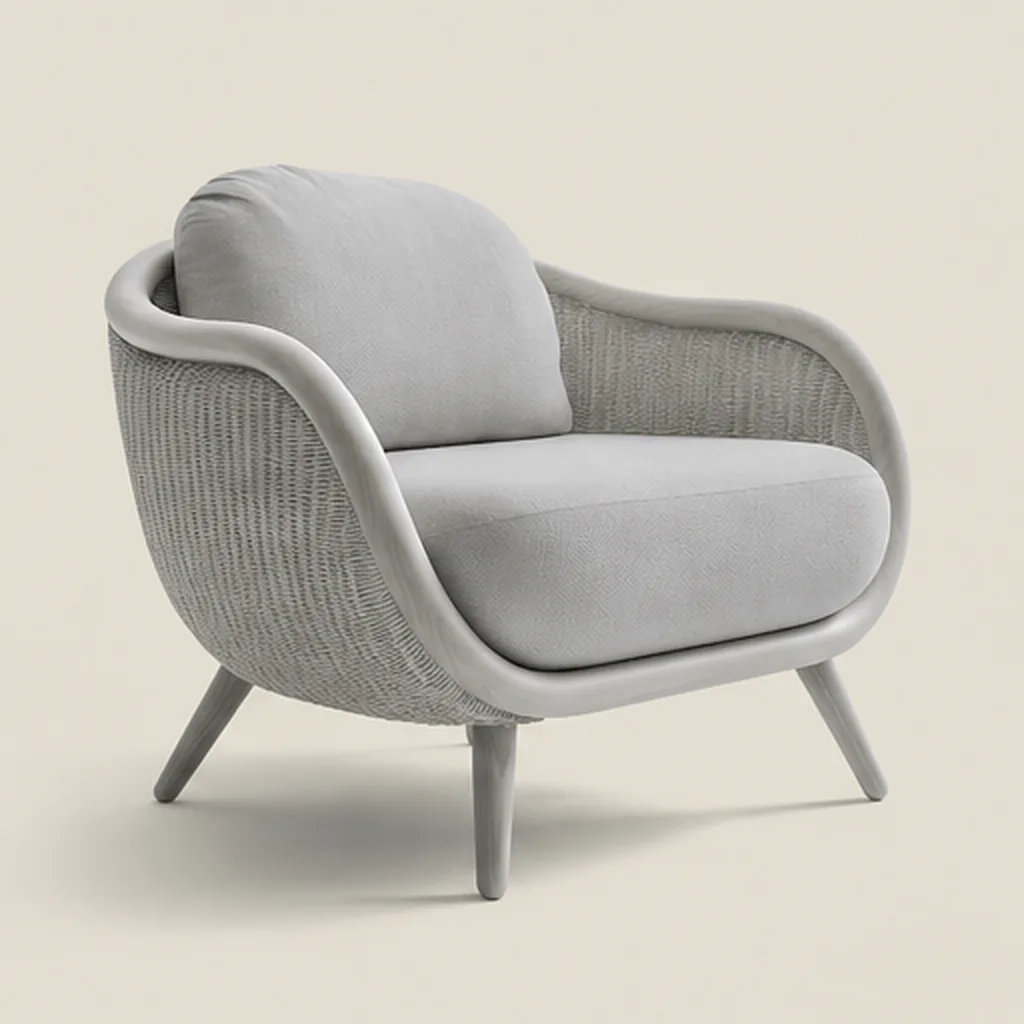 Stylish Outdoor Sofa - Light Grey AI