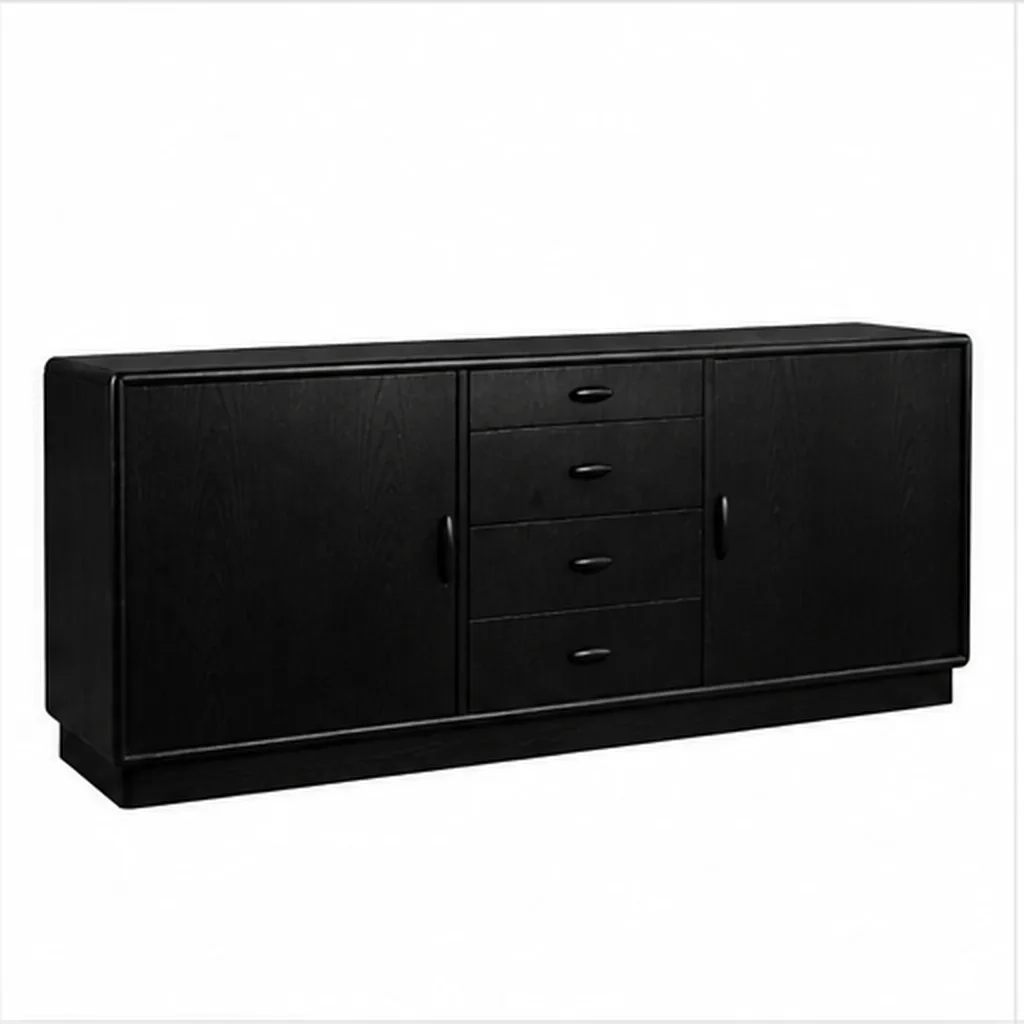 Teak Sideboard - Black AI