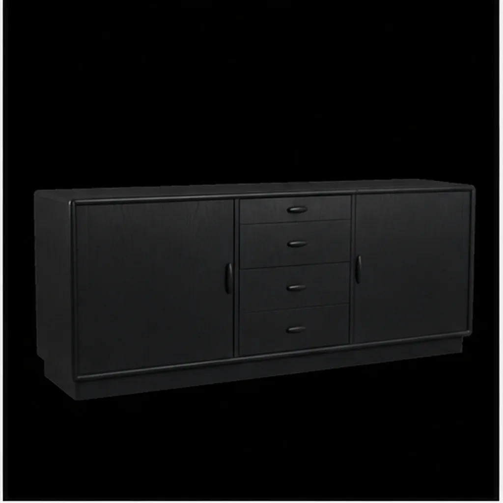 Teak Sideboard - Black AI