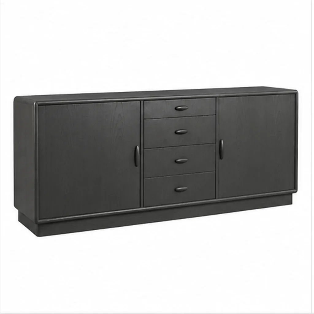 Teak Sideboard - Charcoal AI