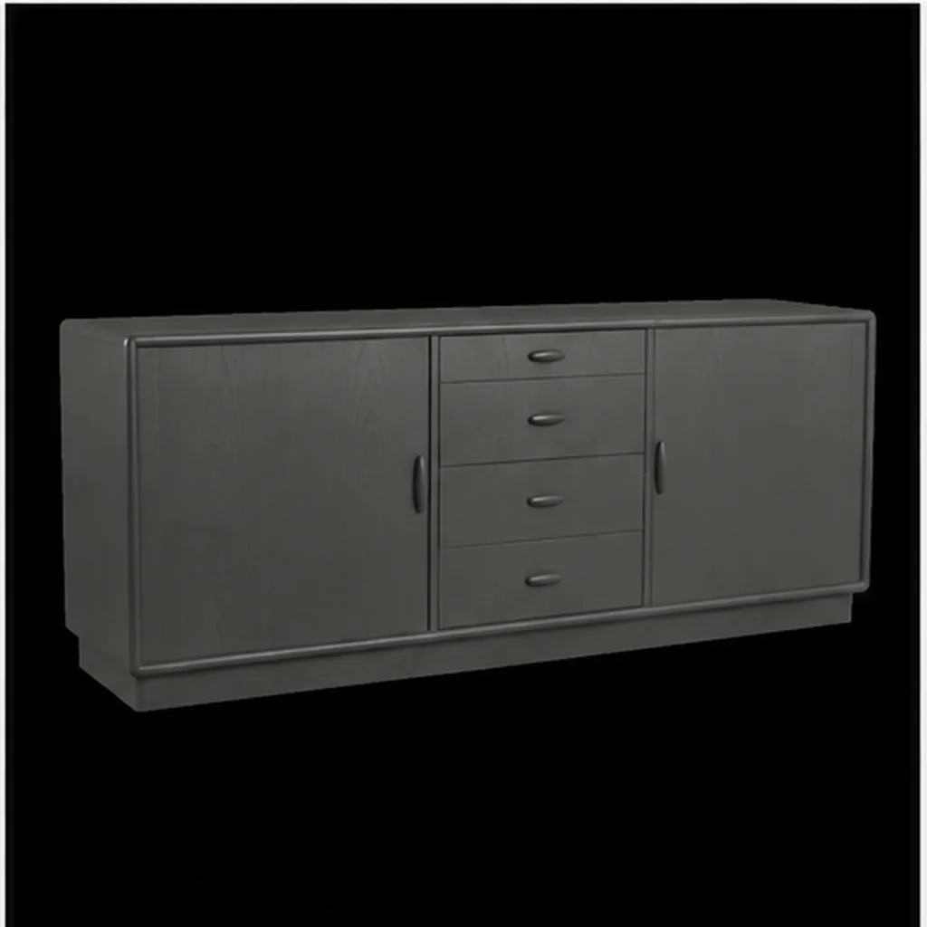 Teak Sideboard - Charcoal AI